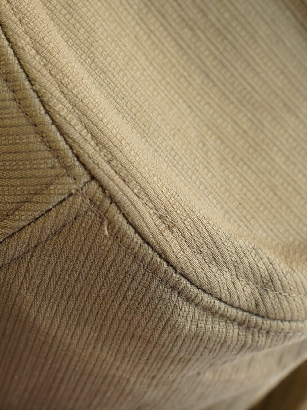 Vintage Fedora Hat Beige 100% Cotton hat - Picture 7 of 9